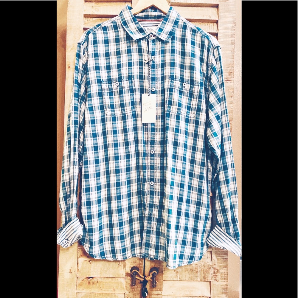 Flag and Anthem Button Down Shirt